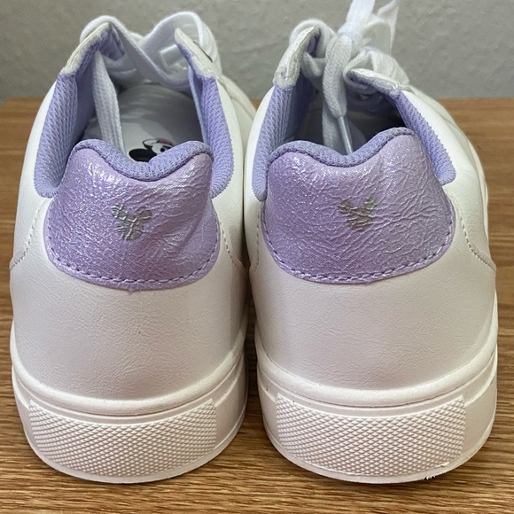 Disney Mickey Mouse Sneakers Womens 9 White Purple - Picture 9 of 10